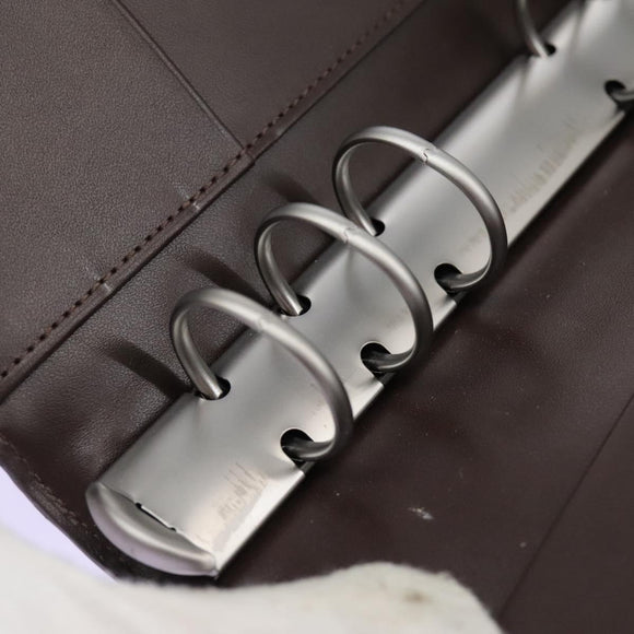 LOUIS VUITTON Epi Agenda MM Day Planner Cover Mocha R2004D LV Auth 112853