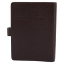 LOUIS VUITTON Epi Agenda MM Day Planner Cover Mocha R2004D LV Auth 112853-2