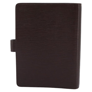 LOUIS VUITTON Epi Agenda MM Day Planner Cover Mocha R2004D LV Auth 112853 - 0