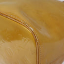 LOUIS VUITTON Monogram Vernis Houston Hand Bag Beige M91004 LV Auth 112869-9