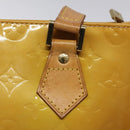 LOUIS VUITTON Monogram Vernis Houston Hand Bag Beige M91004 LV Auth 112869-17