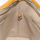 LOUIS VUITTON Monogram Vernis Houston Hand Bag Beige M91004 LV Auth 112869-20