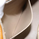 LOUIS VUITTON Monogram Vernis Houston Hand Bag Beige M91004 LV Auth 112869-22