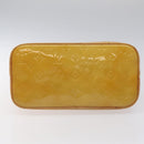 LOUIS VUITTON Monogram Vernis Houston Hand Bag Beige M91004 LV Auth 112869-5