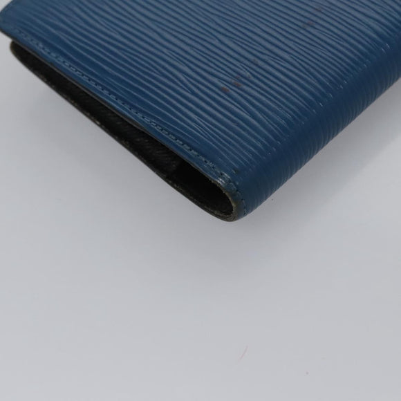 LOUIS VUITTON Epi Agenda PM Day Planner Cover Blue R20055 LV Auth 112872