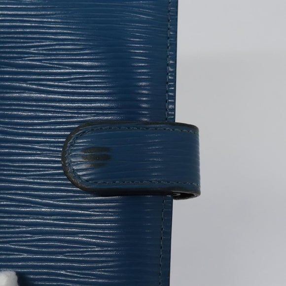 LOUIS VUITTON Epi Agenda PM Day Planner Cover Blue R20055 LV Auth 112872