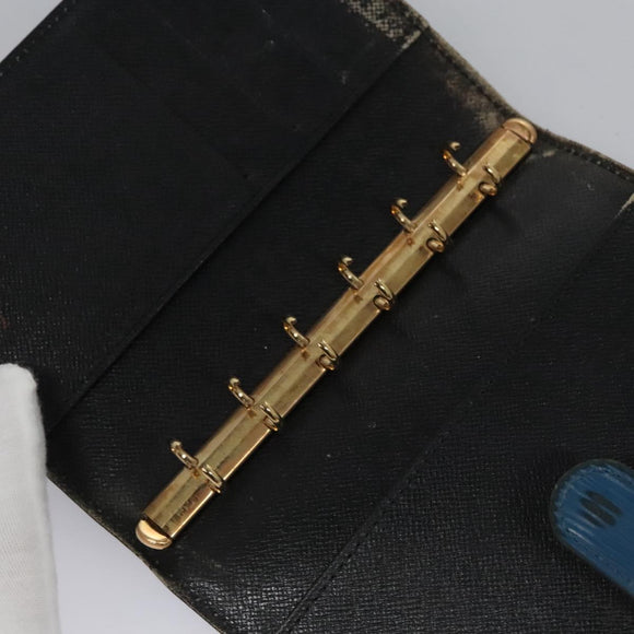 LOUIS VUITTON Epi Agenda PM Day Planner Cover Blue R20055 LV Auth 112872