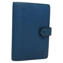 LOUIS VUITTON Epi Agenda PM Day Planner Cover Blue R20055 LV Auth 112872-1