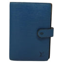 LOUIS VUITTON Epi Agenda PM Day Planner Cover Blue R20055 LV Auth 112872-13