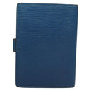 LOUIS VUITTON Epi Agenda PM Day Planner Cover Blue R20055 LV Auth 112872-2
