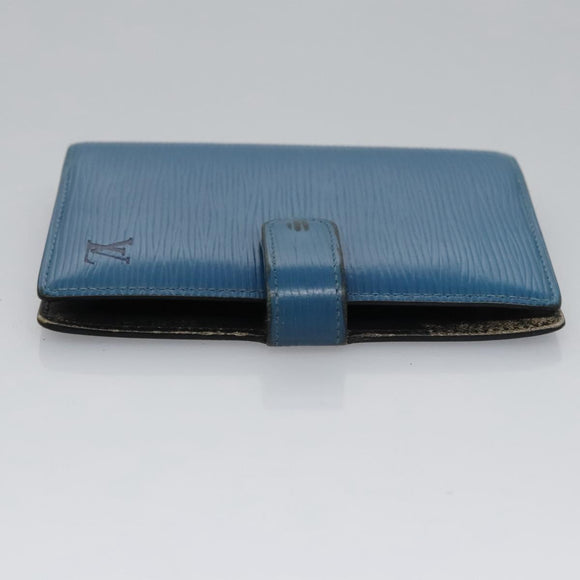 LOUIS VUITTON Epi Agenda PM Day Planner Cover Blue R20055 LV Auth 112872