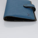LOUIS VUITTON Epi Agenda PM Day Planner Cover Blue R20055 LV Auth 112872-6