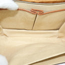 CELINE Macadam Canvas Shoulder Bag PVC Leather Brown Gold Auth 112874-11