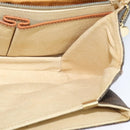CELINE Macadam Canvas Shoulder Bag PVC Leather Brown Gold Auth 112874-19