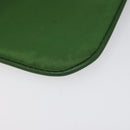 PRADA Pouch Nylon Green Gold Auth 112876-15
