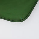 PRADA Pouch Nylon Green Gold Auth 112876-16