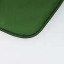 PRADA Pouch Nylon Green Gold Auth 112876-14