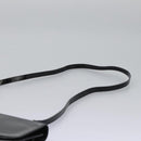 Salvatore Ferragamo Gancini Shoulder Bag Enamel Black Gold Auth 112878-14