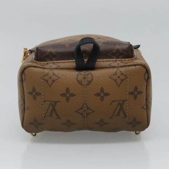 LOUIS VUITTON Monogram Reverse Palm Springs Mini Backpack M42411 LV Auth 112894