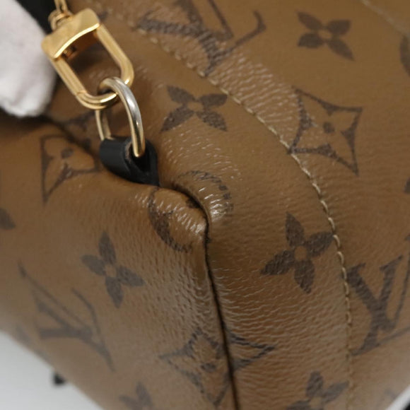 LOUIS VUITTON Monogram Reverse Palm Springs Mini Backpack M42411 LV Auth 112894