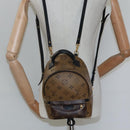LOUIS VUITTON Monogram Reverse Palm Springs Mini Backpack M42411 LV Auth 112894-24