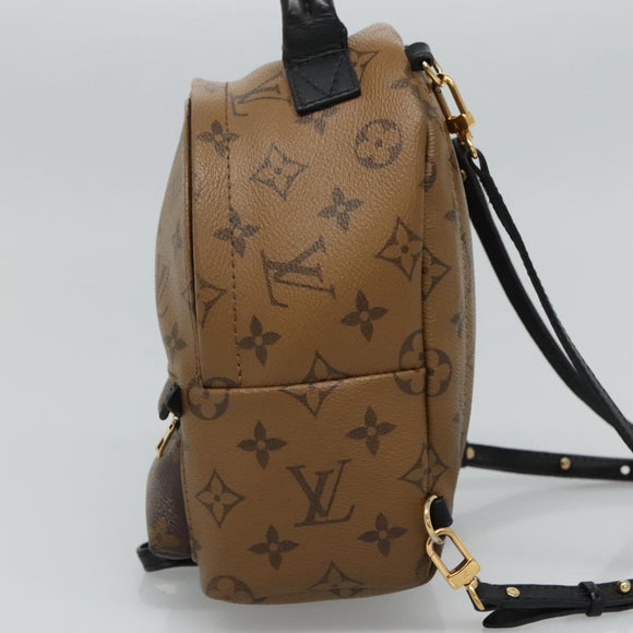 LOUIS VUITTON Monogram Reverse Palm Springs Mini Backpack M42411 LV Auth 112894