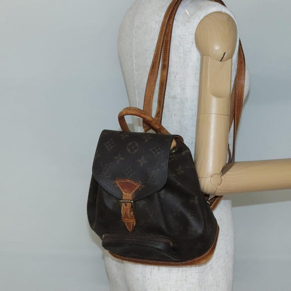 LOUIS VUITTON Monogram Montsouris PM Backpack M51137 LV Auth 112901