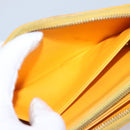 LOUIS VUITTON Monogram Vernis Zippy Wallet Jaune Passion M91733 LV Auth 112909-20