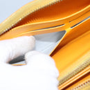 LOUIS VUITTON Monogram Vernis Zippy Wallet Jaune Passion M91733 LV Auth 112909-10