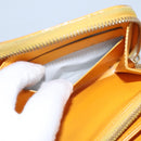 LOUIS VUITTON Monogram Vernis Zippy Wallet Jaune Passion M91733 LV Auth 112909-22