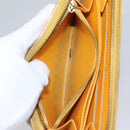 LOUIS VUITTON Monogram Vernis Zippy Wallet Jaune Passion M91733 LV Auth 112909-11