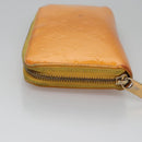 LOUIS VUITTON Monogram Vernis Zippy Wallet Jaune Passion M91733 LV Auth 112909-4