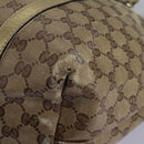 GUCCI GG Crystal Shoulder Bag Beige 197953 Auth 112921-12
