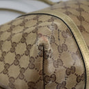 GUCCI GG Crystal Shoulder Bag Beige 197953 Auth 112921-10
