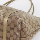 GUCCI GG Crystal Shoulder Bag Beige 197953 Auth 112921-10