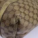 GUCCI GG Crystal Shoulder Bag Beige 197953 Auth 112921-16