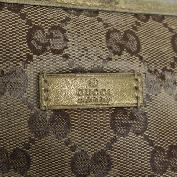GUCCI GG Crystal Shoulder Bag Beige 197953 Auth 112921