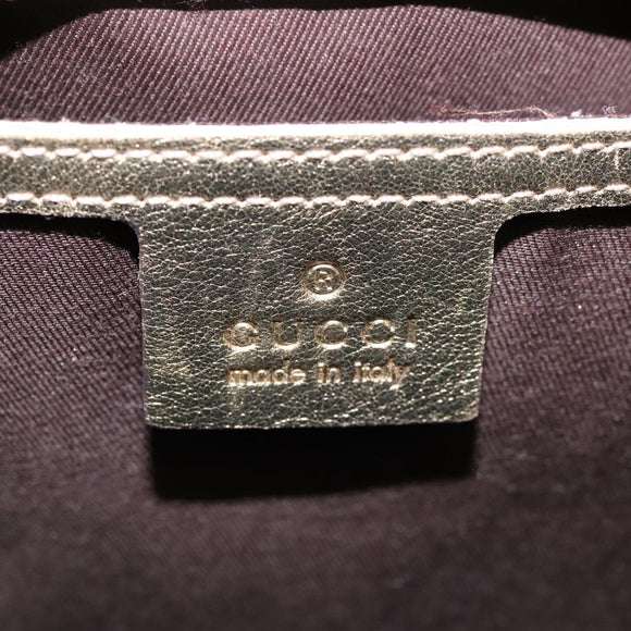 GUCCI GG Crystal Shoulder Bag Beige 197953 Auth 112921