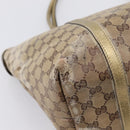 GUCCI GG Crystal Shoulder Bag Beige 197953 Auth 112921-18