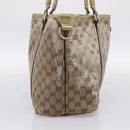 GUCCI GG Crystal Shoulder Bag Beige 197953 Auth 112921-3