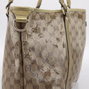 GUCCI GG Crystal Shoulder Bag Beige 197953 Auth 112921-4