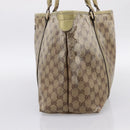 GUCCI GG Crystal Shoulder Bag Beige 197953 Auth 112921-6