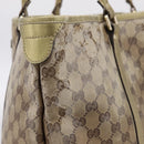 GUCCI GG Crystal Shoulder Bag Beige 197953 Auth 112921-7
