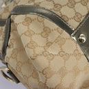 GUCCI Bamboo GG Canvas Hand Bag 2way Beige Auth 112922-17