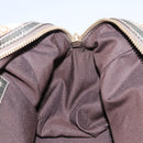 GUCCI Bamboo GG Canvas Hand Bag 2way Beige Auth 112922-24