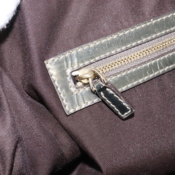 GUCCI Bamboo GG Canvas Hand Bag 2way Beige Auth 112922