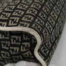 FENDI Zucchino Canvas Hand Bag Black Auth 112924-10