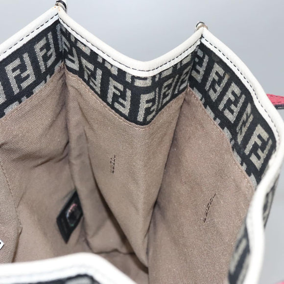 FENDI Zucchino Canvas Hand Bag Black Auth 112924