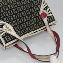 FENDI Zucchino Canvas Hand Bag Black Auth 112924-6