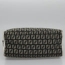FENDI Zucchino Canvas Hand Bag Black Auth 112924-9